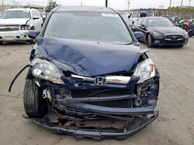 5J6RE48749L060466 - 2009 HONDA CR-V EXL BLUE photo 9