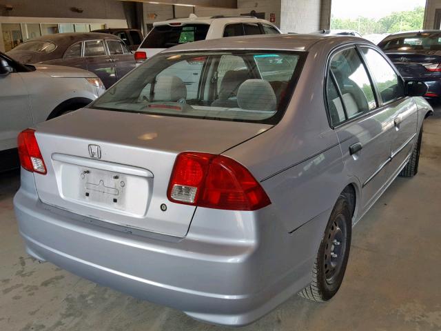 1HGES16395L008564 - 2005 HONDA CIVIC DX V SILVER photo 4