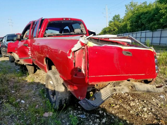 3D7KS28C86G111029 - 2006 DODGE RAM 2500 S RED photo 3