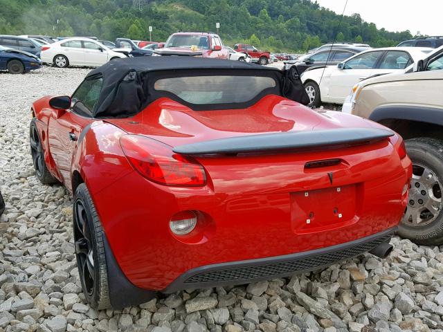 1G2MB35B47Y107530 - 2007 PONTIAC SOLSTICE RED photo 3