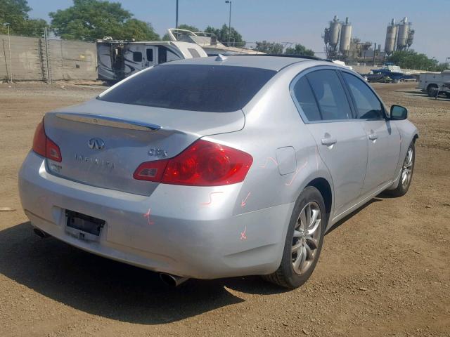 JNKCV61F19M364579 - 2009 INFINITI G37 SILVER photo 4