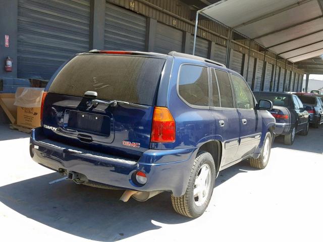 1GKDT13S442113850 - 2004 GMC ENVOY BLUE photo 4