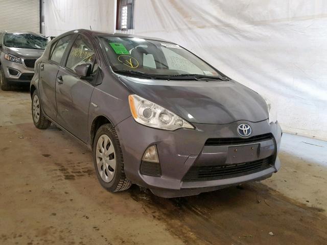 JTDKDTB39E1070216 - 2014 TOYOTA PRIUS C GRAY photo 1