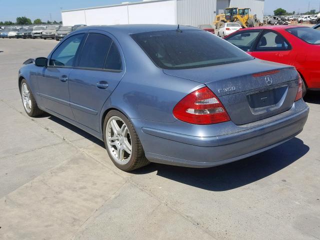 WDBUF56J26A747517 - 2006 MERCEDES-BENZ E 350 BLUE photo 3