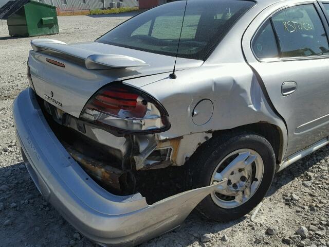 1G2NF52E53C309500 - 2003 PONTIAC GRAND AM S SILVER photo 9