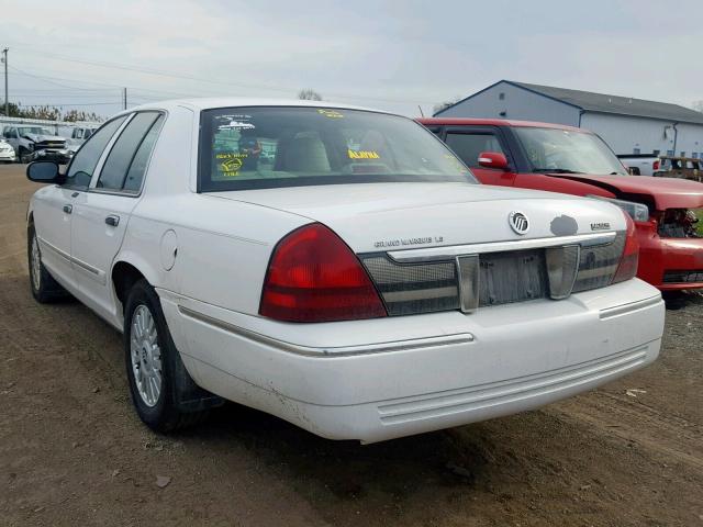 2MEFM75V27X617681 - 2007 MERCURY GRAND MARQ WHITE photo 3