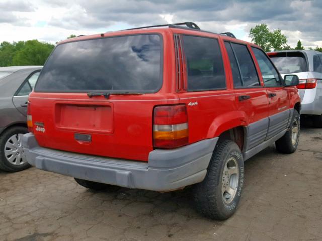 1J4GZ58SXTC214904 - 1996 JEEP GRAND CHER RED photo 4