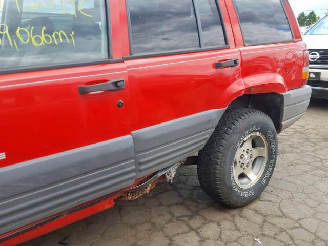 1J4GZ58SXTC214904 - 1996 JEEP GRAND CHER RED photo 9