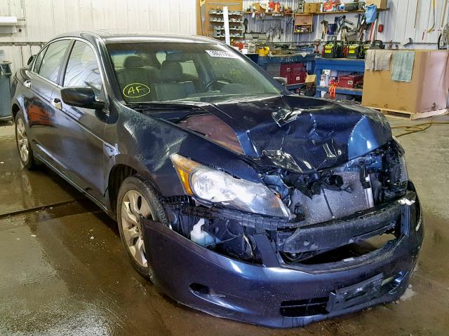 5KBCP3F82AB011478 - 2010 HONDA ACCORD EXL BLUE photo 1