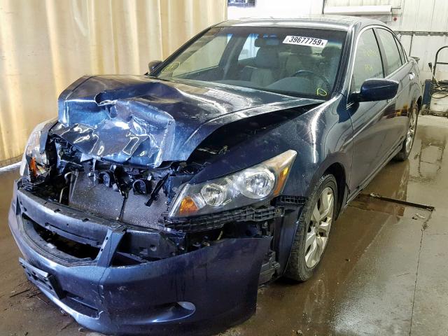 5KBCP3F82AB011478 - 2010 HONDA ACCORD EXL BLUE photo 2