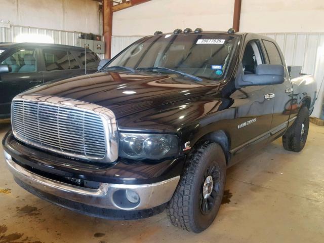 3D7KR28C65G742596 - 2005 DODGE RAM 2500 S შავი ფოტო 2