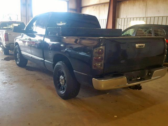 3D7KR28C65G742596 - 2005 DODGE RAM 2500 S შავი ფოტო 3
