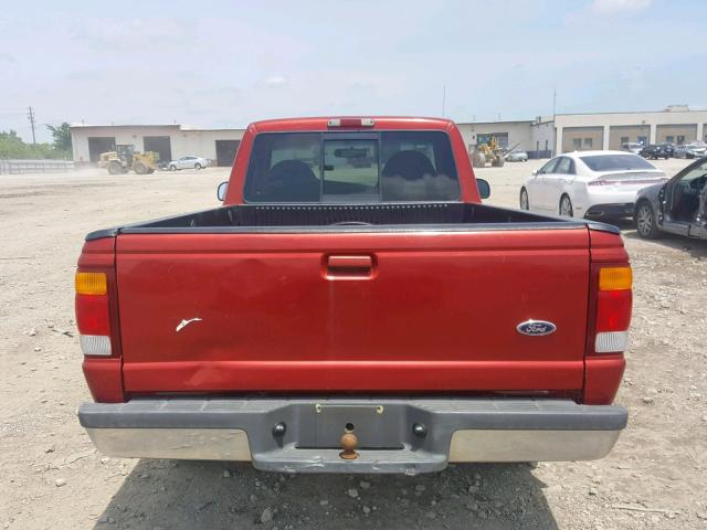1FTYR10U8WUC72606 - 1998 FORD RANGER RED photo 6