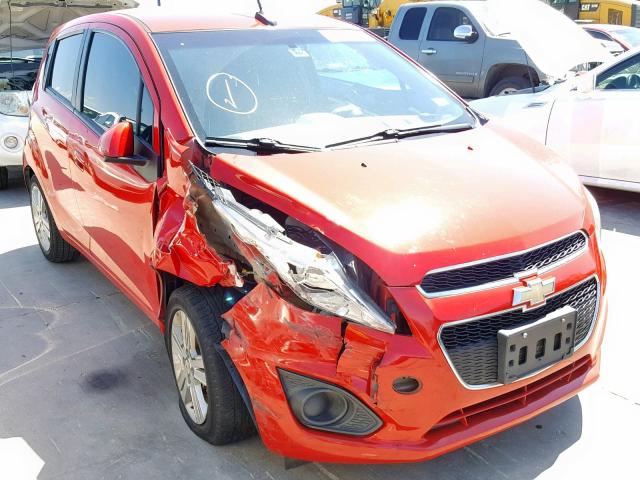 KL8CB6S96EC575238 - 2014 CHEVROLET SPARK LS RED photo 1