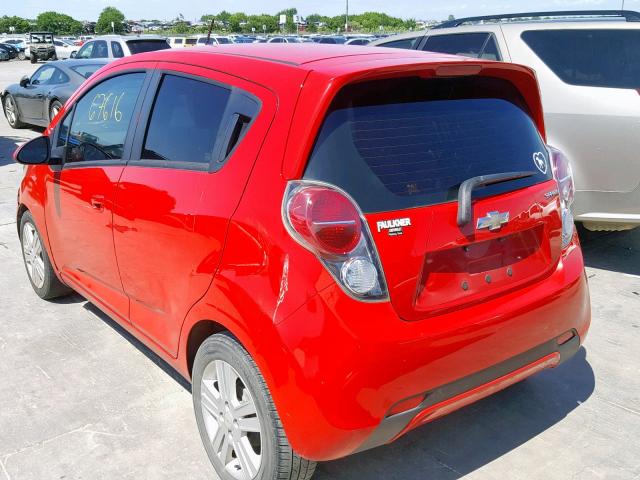 KL8CB6S96EC575238 - 2014 CHEVROLET SPARK LS RED photo 3