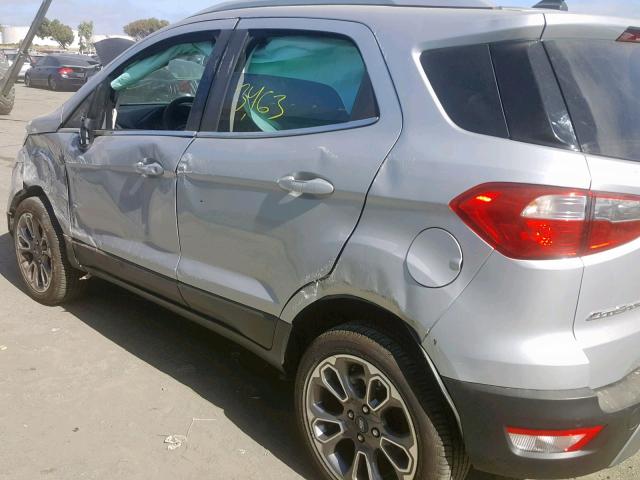 MAJ6S3KL7KC283226 - 2019 FORD ECOSPORT T SILVER photo 9