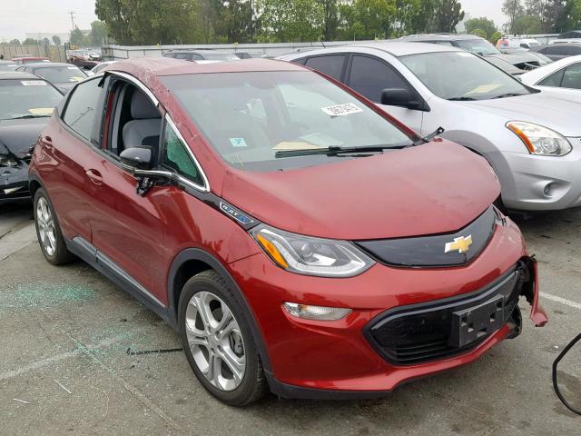 1G1FW6S01H4168350 - 2017 CHEVROLET BOLT EV LT BURGUNDY photo 1