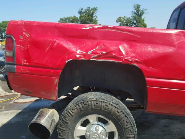 1B7KF23691J291032 - 2001 DODGE RAM 2500 RED photo 10