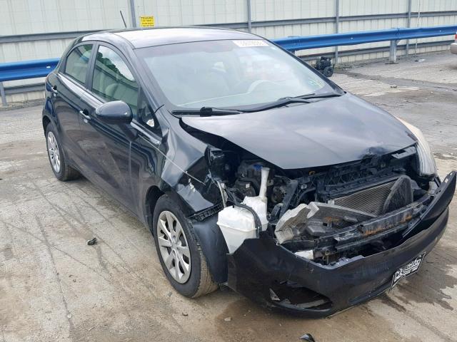 KNADM5A32D6157055 - 2013 KIA RIO LX BLACK photo 1