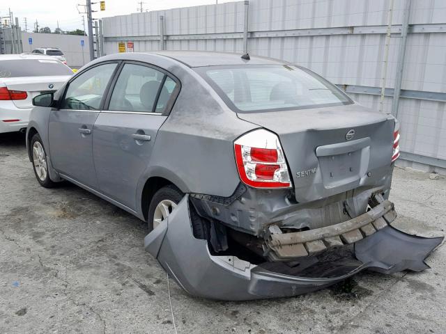 3N1AB61E98L680882 - 2008 NISSAN SENTRA 2.0 GRAY photo 3