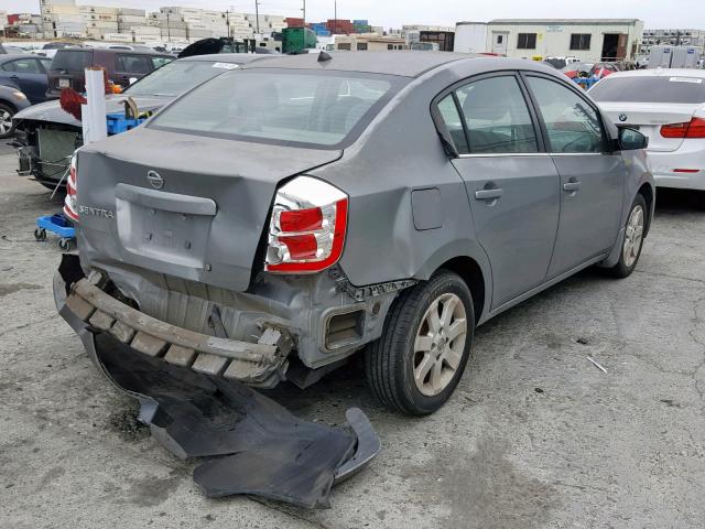 3N1AB61E98L680882 - 2008 NISSAN SENTRA 2.0 GRAY photo 4