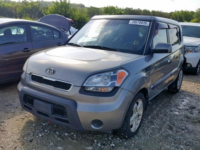 KNDJT2A22A7179173 - 2010 KIA SOUL + GRAY photo 2