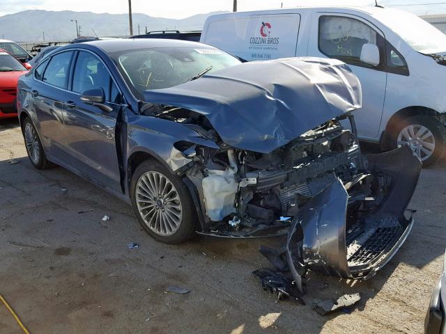 3FA6P0D94DR254126 - 2013 FORD FUSION TIT GRAY photo 1