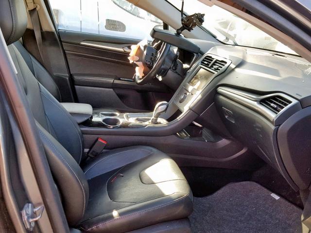 3FA6P0D94DR254126 - 2013 FORD FUSION TIT GRAY photo 5