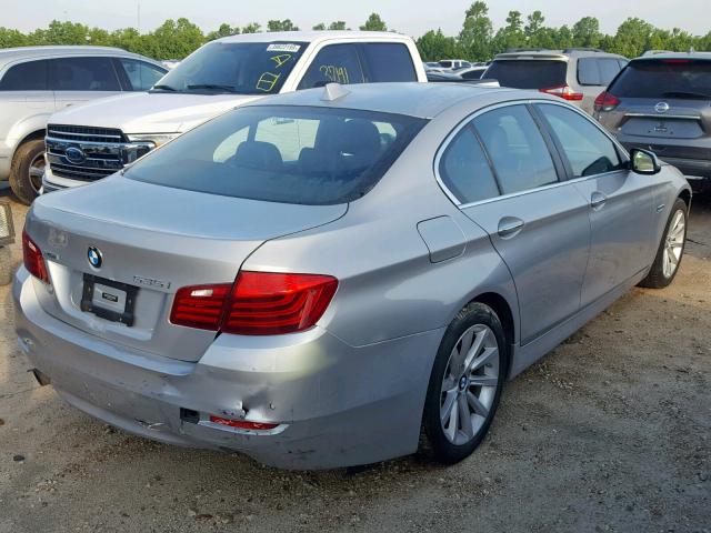 WBA5B3C55ED531121 - 2014 BMW 535 XI SILVER photo 4