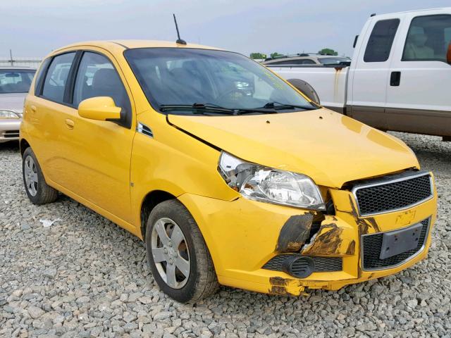 KL1TD66E39B665992 - 2009 CHEVROLET AVEO LS YELLOW photo 1