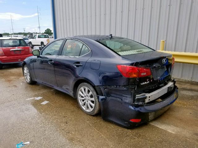 JTHCK262085021049 - 2008 LEXUS IS 250 BLUE photo 3