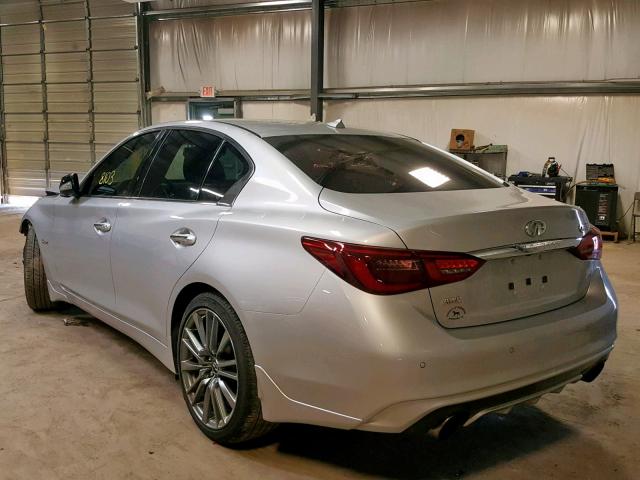 JN1FV7AR5JM481748 - 2018 INFINITI Q50 RED SP SILVER photo 3