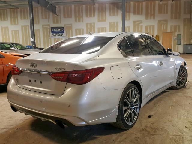 JN1FV7AR5JM481748 - 2018 INFINITI Q50 RED SP SILVER photo 4