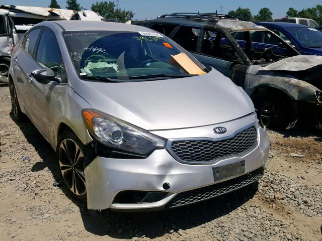 KNAFX4A86E5114349 - 2014 KIA FORTE EX SILVER photo 1