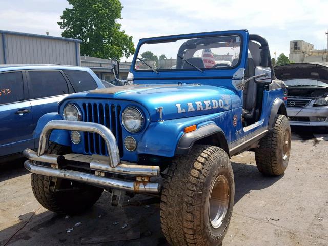 1JCCE87E8ET074902 - 1984 JEEP JEEP CJ7 BLUE photo 2