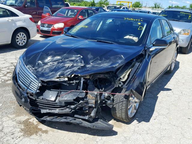 3LN6L2LU9FR605814 - 2015 LINCOLN MKZ HYBRID BLACK photo 2