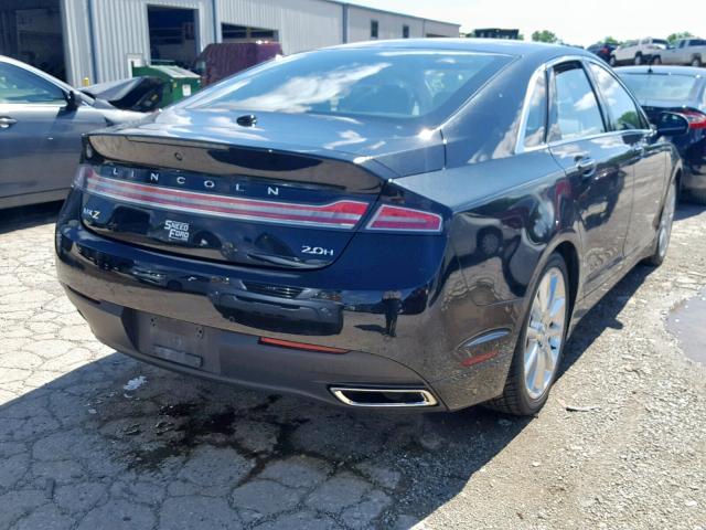 3LN6L2LU9FR605814 - 2015 LINCOLN MKZ HYBRID BLACK photo 4