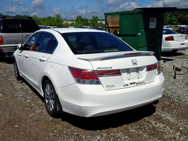 1HGCP2F8XCA196840 - 2012 HONDA ACCORD EXL WHITE photo 3