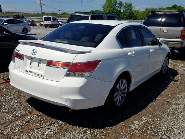 1HGCP2F8XCA196840 - 2012 HONDA ACCORD EXL WHITE photo 4