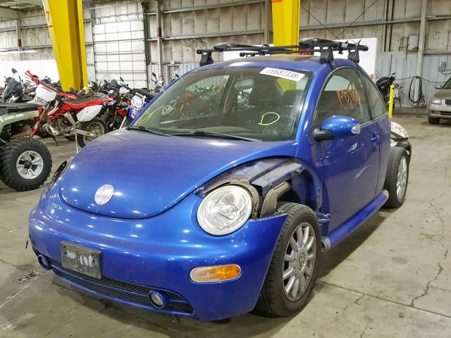 3VWCK31C94M407137 - 2004 VOLKSWAGEN NEW BEETLE ლურჯი ფოტო 2