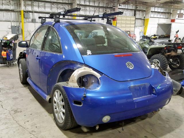 3VWCK31C94M407137 - 2004 VOLKSWAGEN NEW BEETLE ლურჯი ფოტო 3