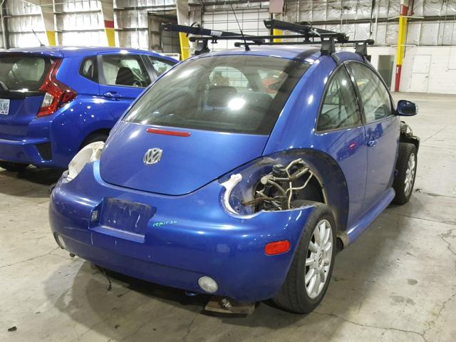3VWCK31C94M407137 - 2004 VOLKSWAGEN NEW BEETLE ლურჯი ფოტო 4