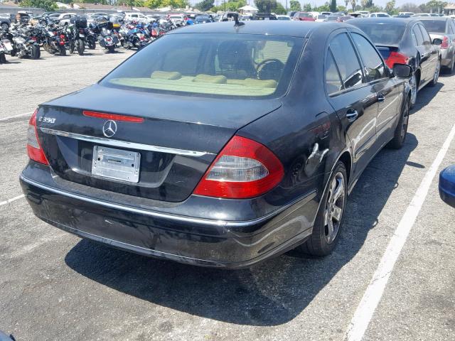 WDBUF56XX7B006323 - 2007 MERCEDES-BENZ E 350 BLACK photo 4