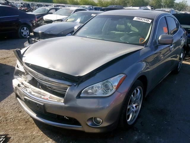 JN1AY1AR9BM570111 - 2011 INFINITI M56 X GRAY photo 2