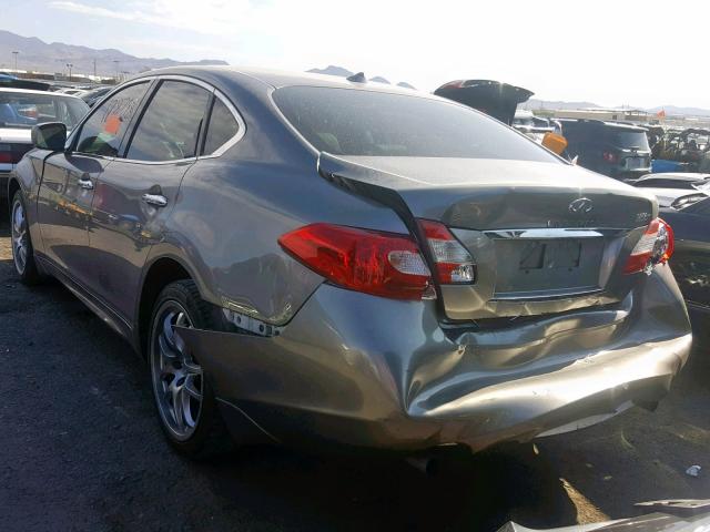 JN1AY1AR9BM570111 - 2011 INFINITI M56 X GRAY photo 3