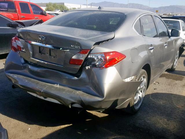 JN1AY1AR9BM570111 - 2011 INFINITI M56 X GRAY photo 4