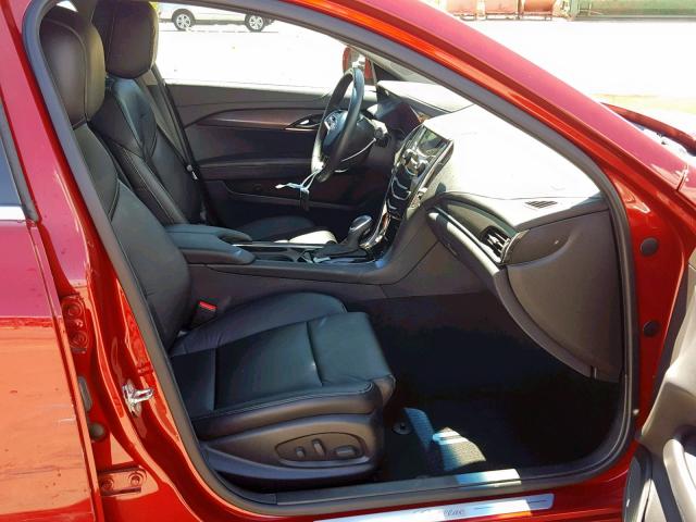 1G6AA5RA9E0111439 - 2014 CADILLAC ATS RED photo 5