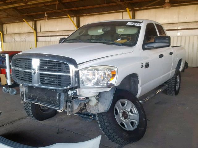 1D7KS28A07J606744 - 2007 DODGE RAM 2500 S WHITE photo 2