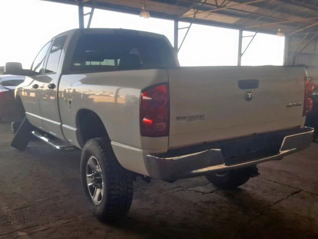 1D7KS28A07J606744 - 2007 DODGE RAM 2500 S WHITE photo 3