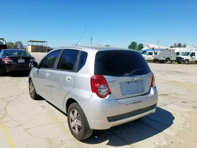 KL1TD6DE2BB125560 - 2011 CHEVROLET AVEO LS SILVER photo 3